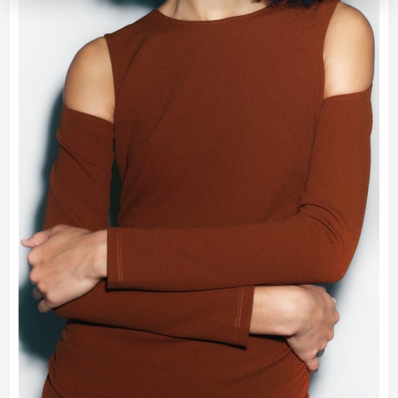 Zara Cut Out Ruched Dress - Picture 6 of 9